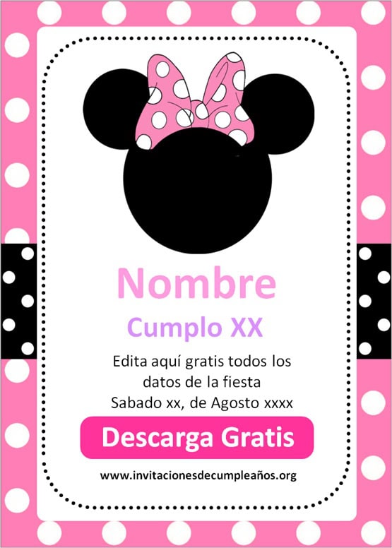 Tarjeta de Cumpleaños Minnie Boutique